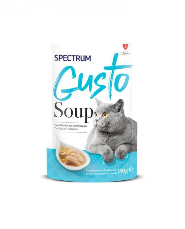 Spectrum Gusto Ton Balıklı, Balkabaklı Kedi Çorbası 50 Gr