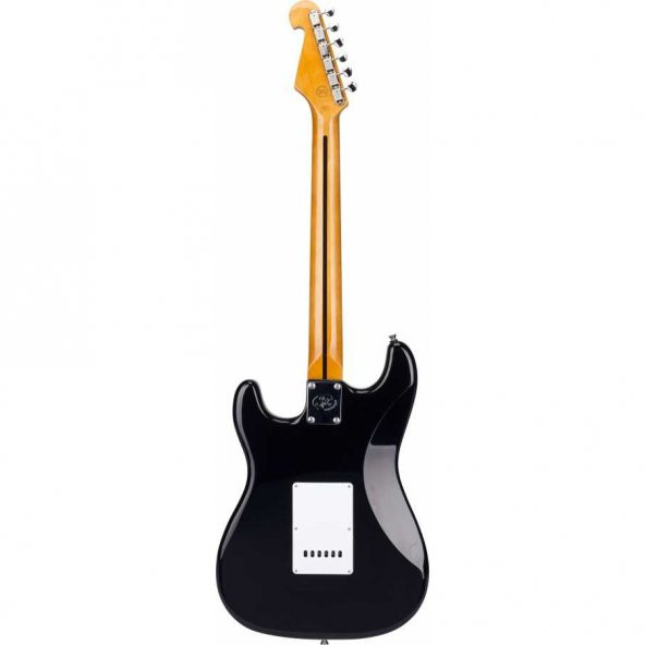 SX SST57+ Stratocaster Black Elektro Gitar (KILIF+ASKI+JAK+PENA) - Resim 2