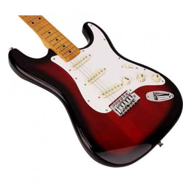 SX SST57+ 2TS Stratocaster Elektro Gitar (KILIF+ASKI+JAK+PENA) - 2
