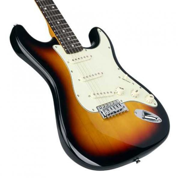 SX SST62+ 3TS Stratocaster Elektro Gitar (KILF+ASKI+JAK+PENA) - 3