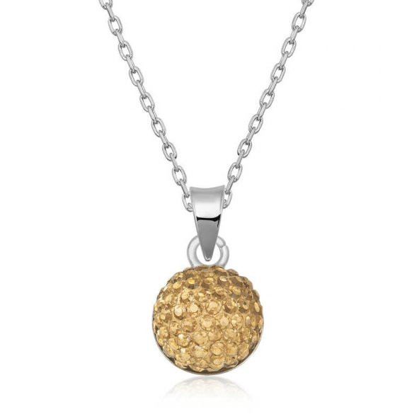 925 Ayar Gümüş Kristal Taşlı Kadın Gümüş Kolye ürün görseli