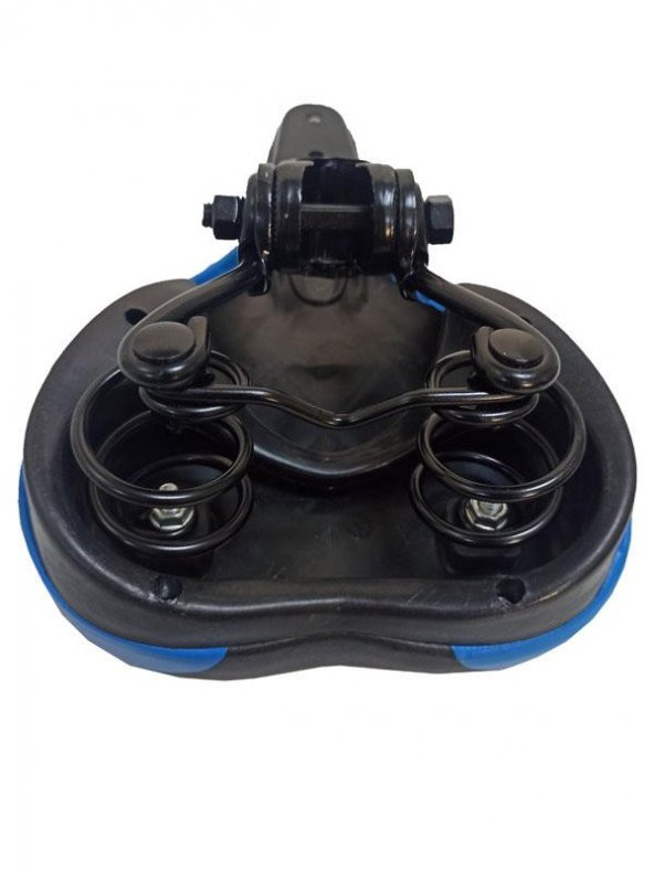 MTB SELE YAYLI - siyah - gri çizgi - 3