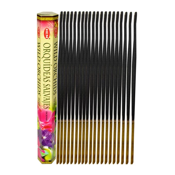 Hem Vahşi Orkide Kokulu 20 Çubuk Tütsü - Wild Orchids - 7