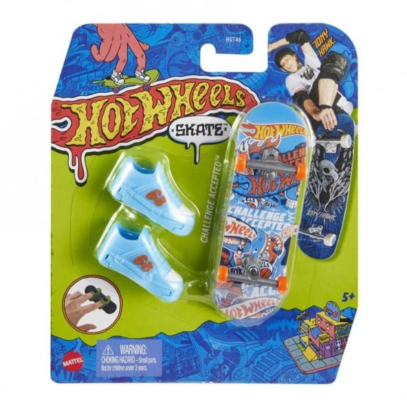 Hot Wheels Skate Parmak Kaykay ve Ayakkabı Paketi - 1