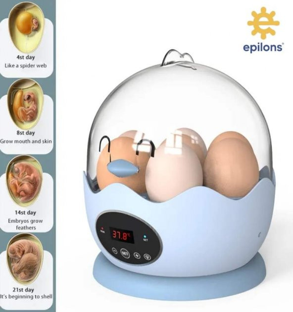 Mini Ev Tipi 7 Yumurtalık Kuluçka Makinesi Epo07 | Yumurta Kuluçka Cihazı - 3