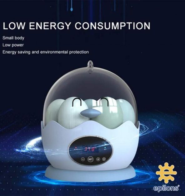 Mini Ev Tipi 7 Yumurtalık Kuluçka Makinesi Epo07 | Yumurta Kuluçka Cihazı - 4