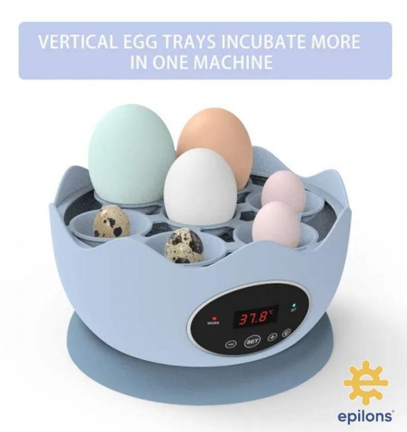 Mini Ev Tipi 7 Yumurtalık Kuluçka Makinesi Epo07 | Yumurta Kuluçka Cihazı - 7