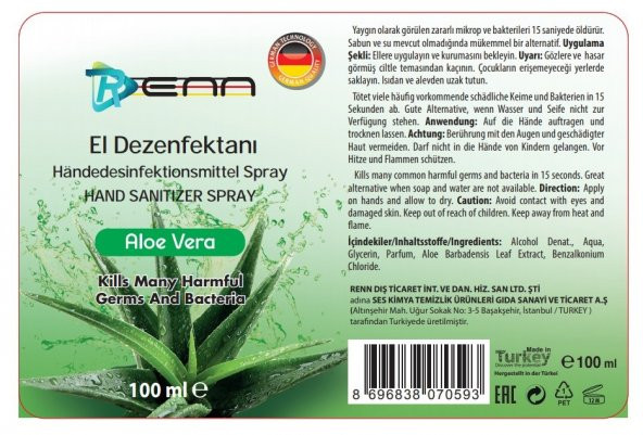 Sprey El Dezenfektanı 100 Ml - 2