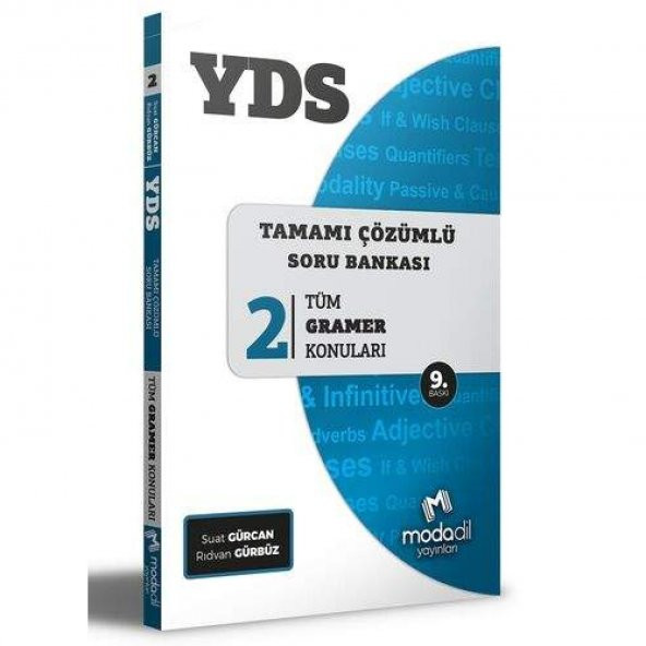 YDS Tamamı Çözümlü Soru Bankası Serisi 2 Tüm Gramer Konuları