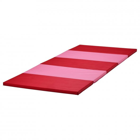 Çocuk Oyun-Jimnastik Minderi MeridyenDukkan 78x185 cm Katlanır Aktivite Minderi Pembe-Kırmızı Renk