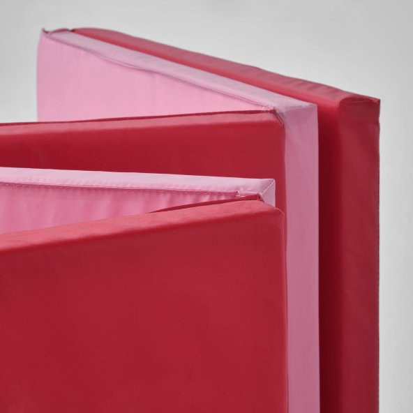 Çocuk Oyun-Jimnastik Minderi MeridyenDukkan 78x185 cm Katlanır Aktivite Minderi Pembe-Kırmızı Renk - 5