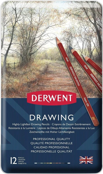 Derwent Drawing 12'li Yağlı Çizim Kalemi / 0700671 - 2