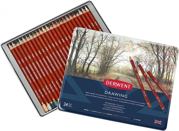 Derwent Drawing 24'lü Yağlı Çizim Kalemi / 0700671