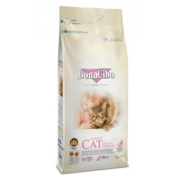 Bonacibo Adult Cat Light Sterilised Kısırlaştırılmış ve Kilolu Kedi Maması 2 Kg