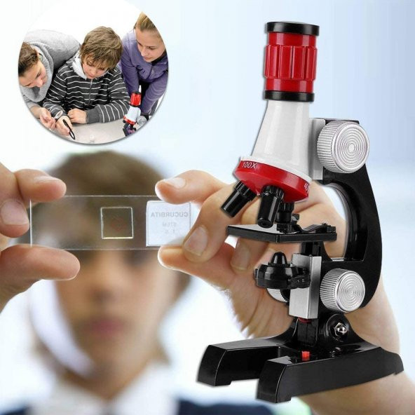 Bilimsel Eğitici Mikroskop Kiti Zoom Led Işıklı Set - 4