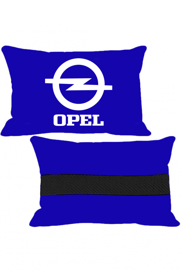 Öziron Opel Senator Oto Koltuk Boyun Yastığı 2 Adet Opel Amblem Logolu Lacivert Ortopedik Yastık ürün görseli