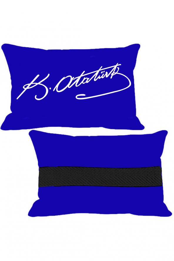 Öziron Skoda Suberb Oto Koltuk Boyun Yastığı 2 Adet Atatürk İmza Logolu Lacivert Ortopedik Yastık ürün görseli