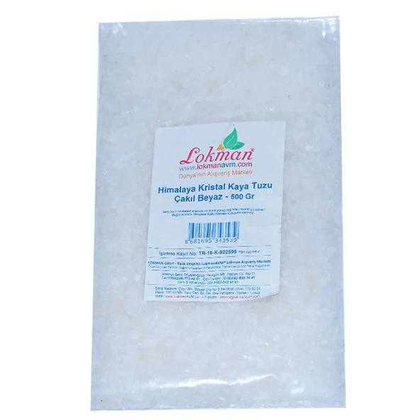 Granül Doğal Beyaz Himalaya Tuzu Tane Çakıl Öğütülmemiş Tuz 500GR - 4