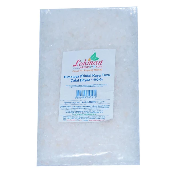 Granül Doğal Beyaz Himalaya Tuzu Tane Çakıl Öğütülmemiş Tuz 500GR - 2