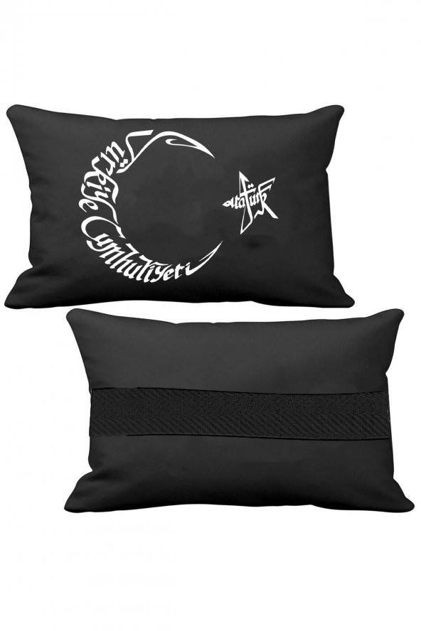 Öziron Skoda Octavia Oto Koltuk Boyun Yastığı 2 Adet Ay Yıldız Logolu Siyah Ortopedik Yastık ürün görseli