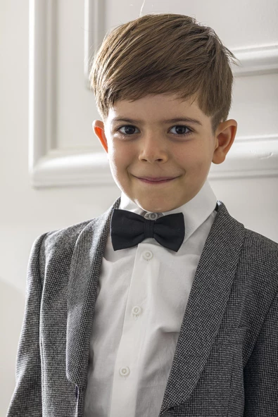 Papyonlu Çocuk Genç Takım Elbise Mezuniyet Balo Bayramlık Düğün Damatlık Seti NX-5011 - 2