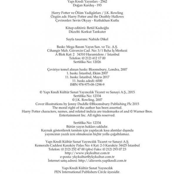 HARRY POTTER - ÖLÜM YADİGARLARI  7. - 6