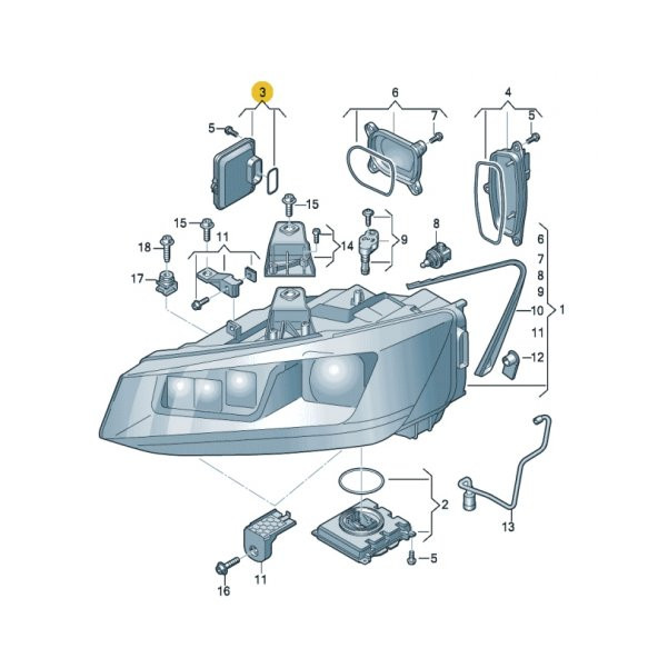 81A998474 AUDİ Q2 GÜNDÜZ LED FAR BENİ SIFIR KODLU ürün görseli