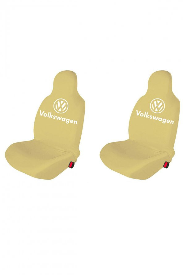 Öziron Volkswagen Transporter Oto Koltuk Servis Kılıfı Logo Baskılı Ön Koltuklar Kremrengi ürün görseli