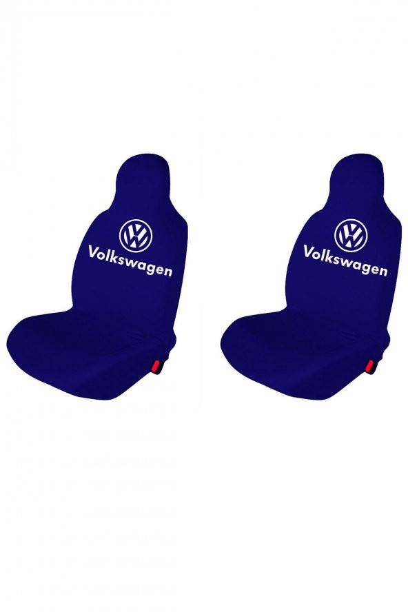 Öziron VW Santana Oto Koltuk Servis Kılıfı Logo Baskılı Ön Koltuklar Lacivert