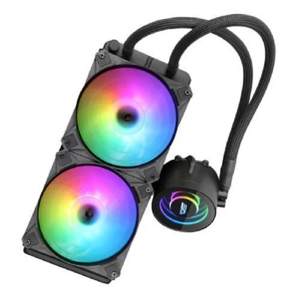 DarkFlash TWISTER DX240 V2.6 RGB 240mm Siyah Sıvı Soğutma 1700 Kit - Resim 4