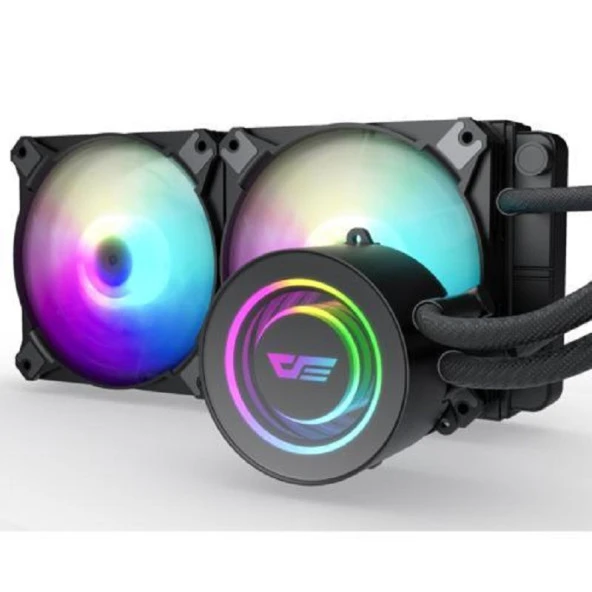 DarkFlash TWISTER DX240 V2.6 RGB 240mm Siyah Sıvı Soğutma 1700 Kit - Resim 6