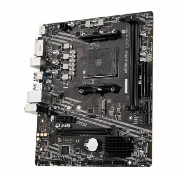 MSI A520M-A PRO AM4 DDR4 S+V+GL 4600(OC)MHz,M.2 USB3.2 mATX ANAKART - 3