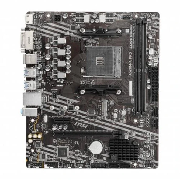MSI A520M-A PRO AM4 DDR4 S+V+GL 4600(OC)MHz,M.2 USB3.2 mATX ANAKART - 4