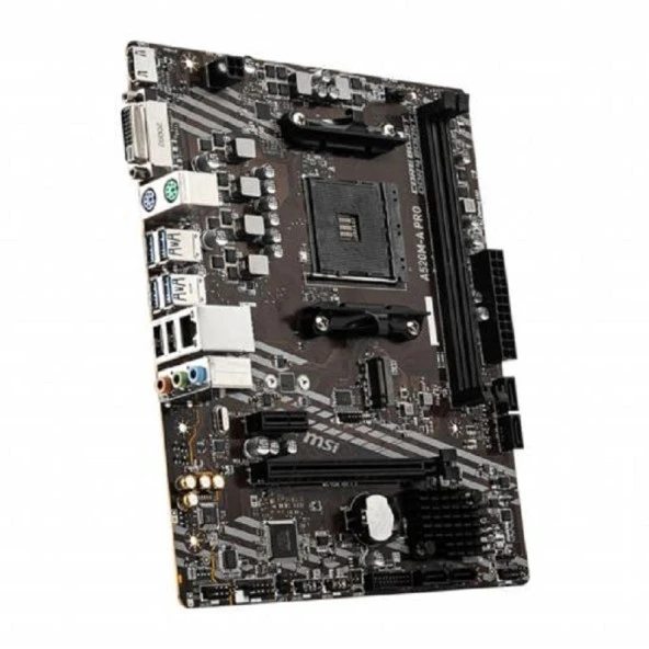 MSI A520M-A PRO AM4 DDR4 S+V+GL 4600(OC)MHz,M.2 USB3.2 mATX ANAKART - 5