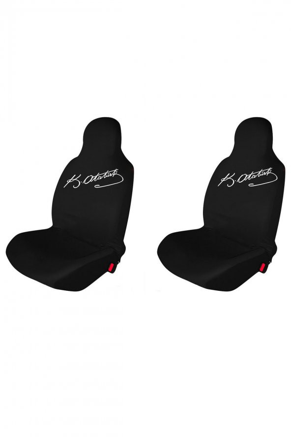 Özdemir Teks BMW X2 Oto Koltuk Servis Kılıfı K.Atatürk Baskılı Ön Koltuklar Siyah ürün görseli