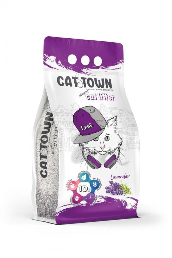 CAT TOWNLavanta Kokulu Kedi Kumu 10 lt