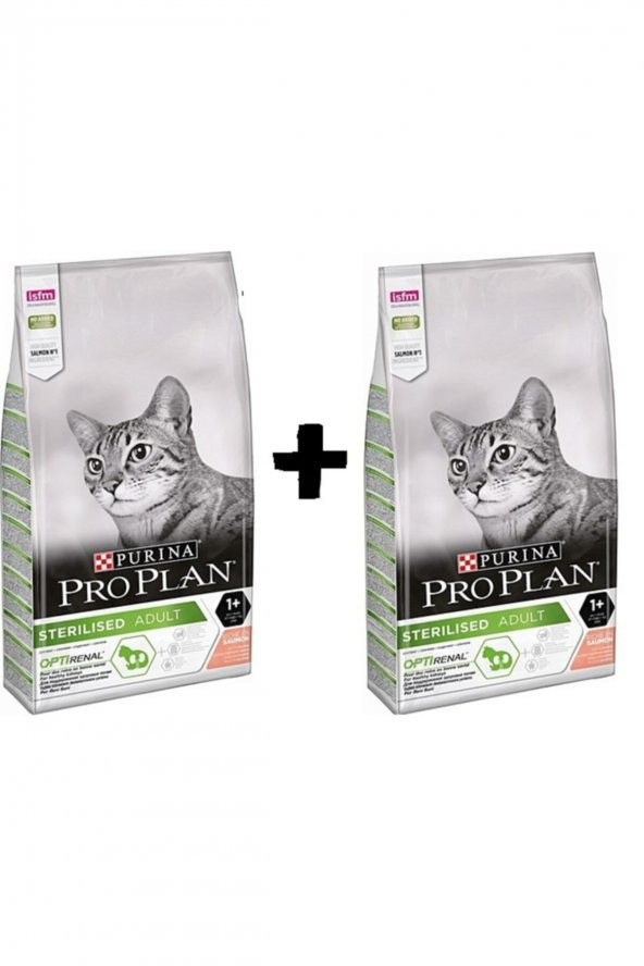 ProplanSterilised Somonlu Kısırlaştırılmış Kuru Kedi Maması Orjinal Kapalı Paket Max Skt 1.5 Kg X 2 Adet