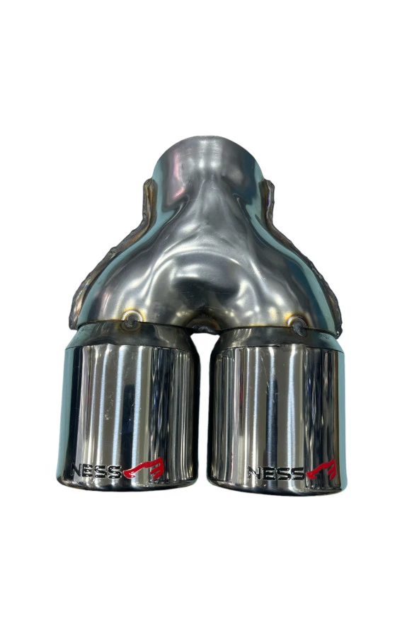 76 mm düz unıversal egzoz ucu çiftli - 2