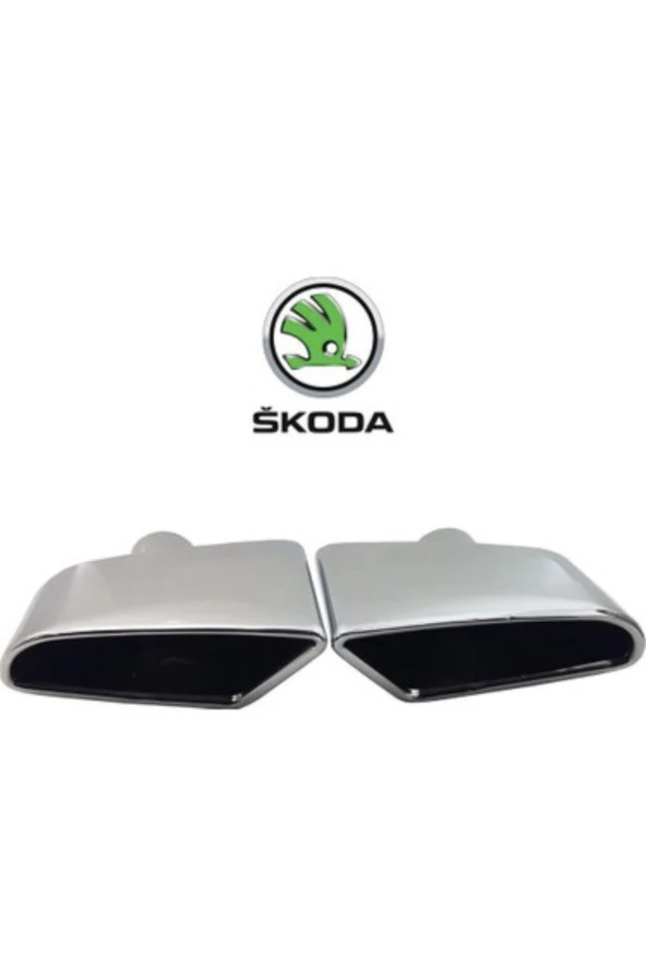 Skoda Octavia uyumlu egzoz ucu 1 takım (sağ-sol)