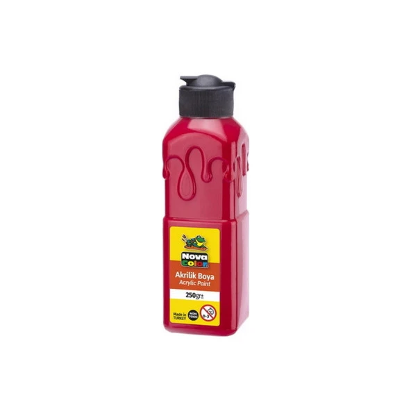 Nova Color Akrilik Boya 250 Gram Kırmızı Akrilik Boya