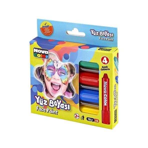 Nova Color Yüz Boyası 4 Lü Set 4 Renk Yüz Boyası ürün görseli