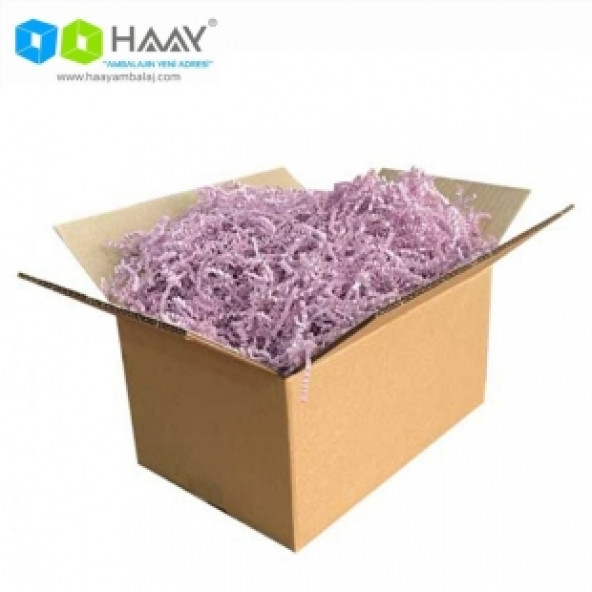 HAAY AMBALAJ Zikzak Kırpık Kağıt Dolgu Malzemesi Lila-1kg.