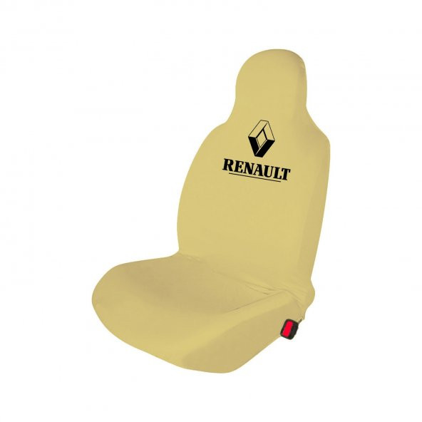 Özdemir Teks Renault Broadway Araç Koltuk Kılıfı Koruyucu Penye Servis Kılıfı Krem - 1