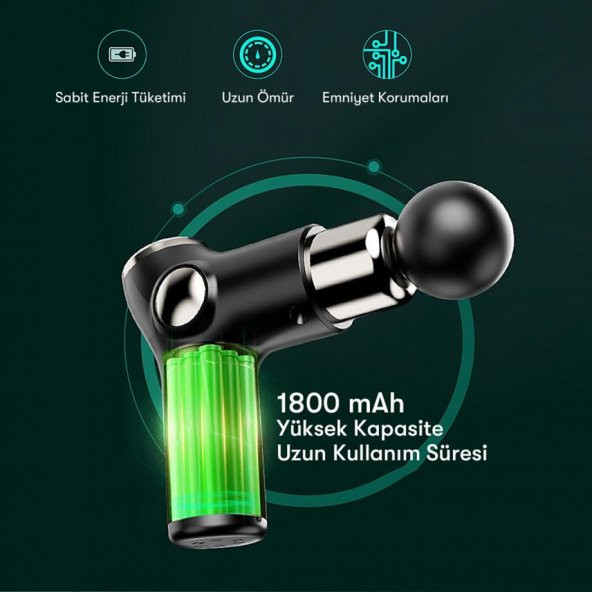 Peeq Earldom V3 Dokunmatik Led Ekranlı Sessiz Kablosuz Fizyoterapi ve Sporcular İçin Masaj Aleti - 4