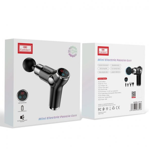 Peeq Earldom V3 Dokunmatik Led Ekranlı Sessiz Kablosuz Fizyoterapi ve Sporcular İçin Masaj Aleti - 7