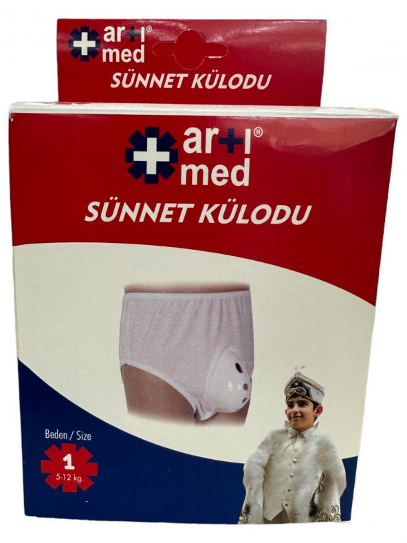 CERİTTİ Sünnet Sonrası Hassas Ciltler için Tasarlanmış Ergonomik  Çiş Önleyici Tekli Sünnet Külodu ( 5-12 Kg )  CRTT-001  5-12 Kg