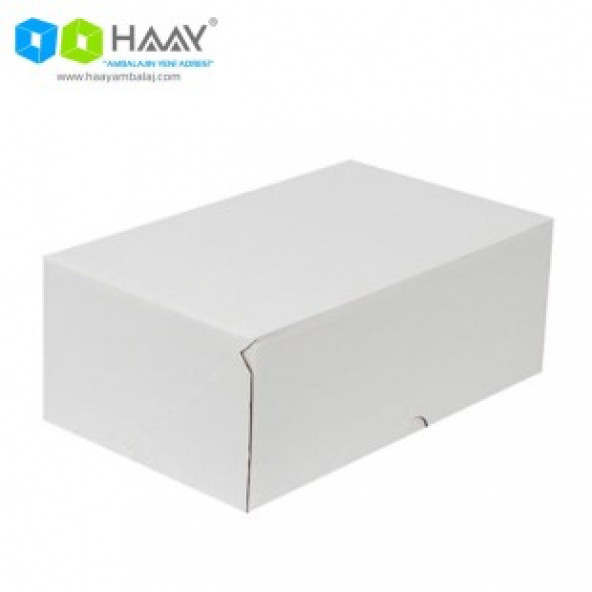 HAAY AMBALAJ 25x20x10cm Beyaz E-ticaret Kargo Kutusu (25 Adet)