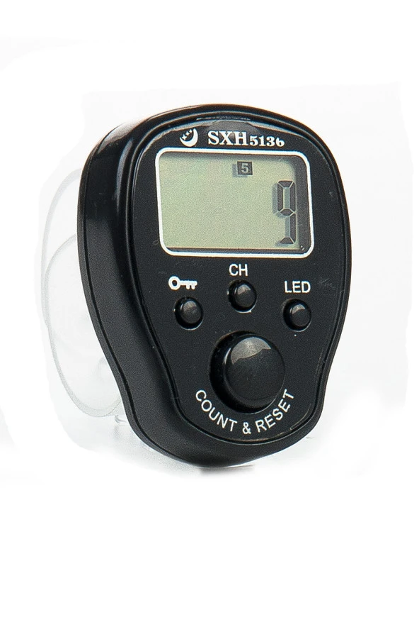 5 Hafızalı Işıklı ve Kilitli Zikirmatik - Siyah