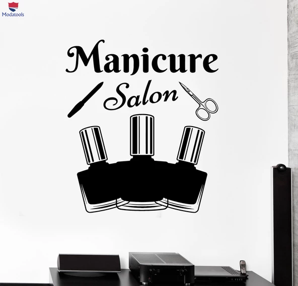 Tırnak Dekorasyon Duvar Sticker Manikür Araçları Salon Oje Güzellik Çıkartmalar Benzersiz Hediyelik