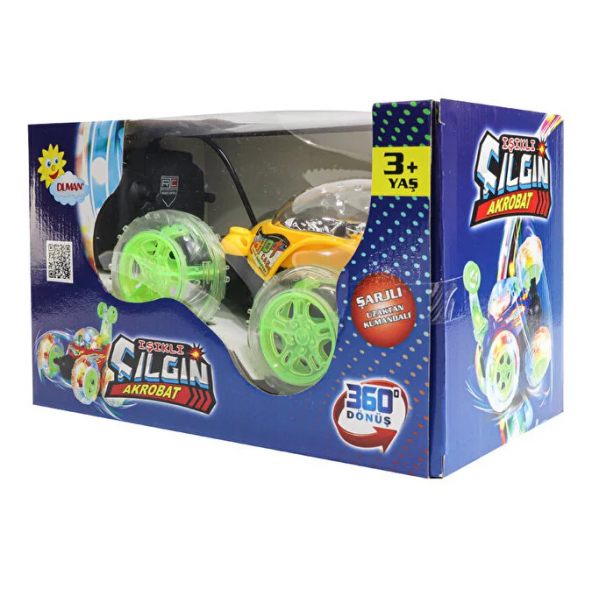 IŞIKLI ÇILGIN AKROBAT ŞARZLI UZAKTAN KUMANDALI 360 Dönüş